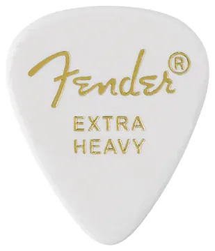 Fender 351 Pick Celluloid White X-Heavy 12er