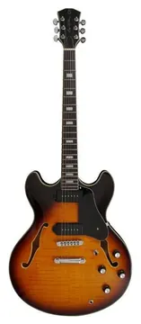 Larry Carlton H7V VS EN Guitare Electrique Hollow Body Sunburst