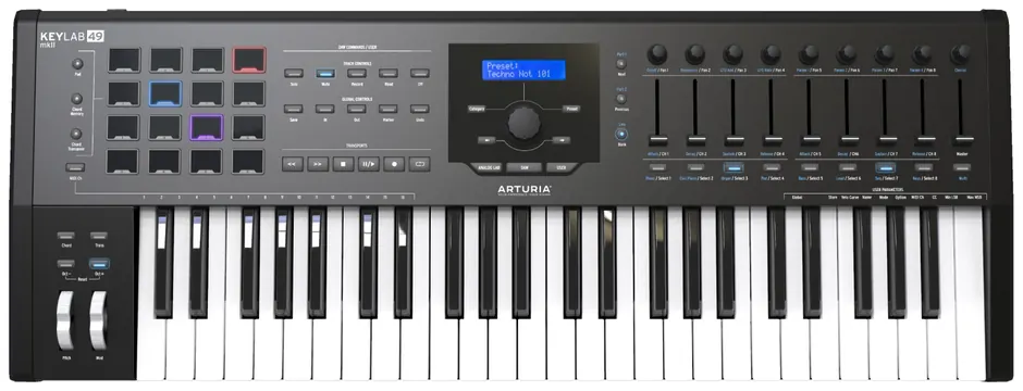 Arturia Keylab Mk2 49 Black Tastiera Controller Midi 49 Tasti