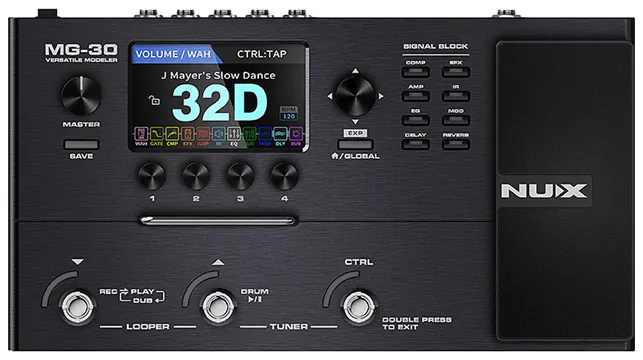 NUX Pedaleira Nux Mg30 Modelador Multi Efeito Para Guitarra