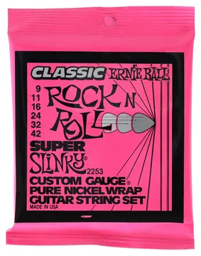 Ernie Ball 2253 Classic Pure Nickel Super Slinky | 009-042