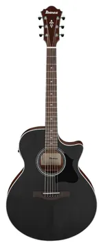 Ibanez AE140-WKH Eletro-Acústico AE Cutaway Weathered Black Open Pore