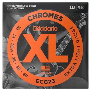 D'Addario ECG23 Extra Light Chrome Electric Guitar Strings