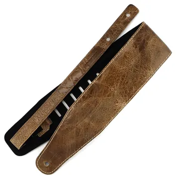 Richter Beavertail Guitar Strap Worn Natural - 1057