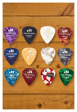 Dunlop Celluloid Pick Variety Pack - Medium - 12-Pack