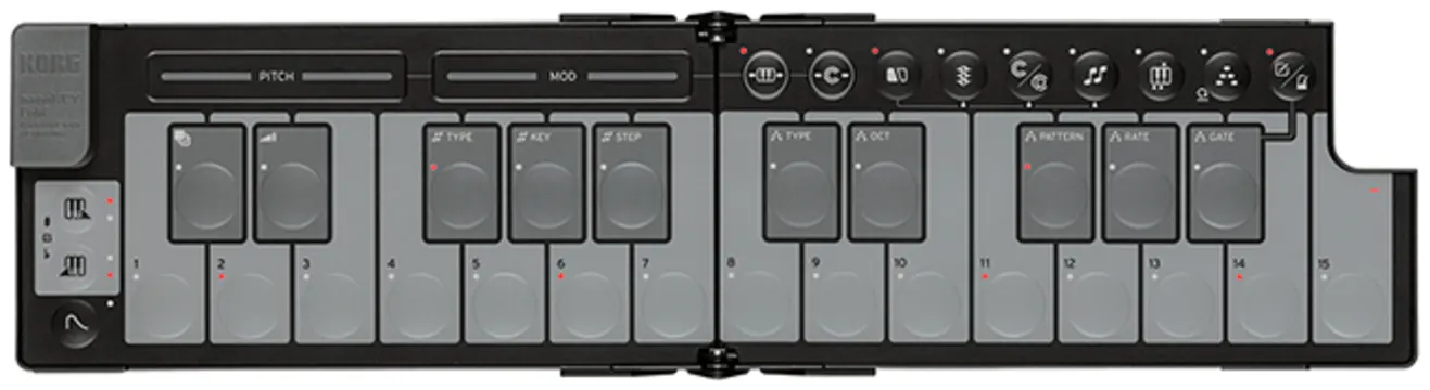 Korg Foldable MIDI controller in Black