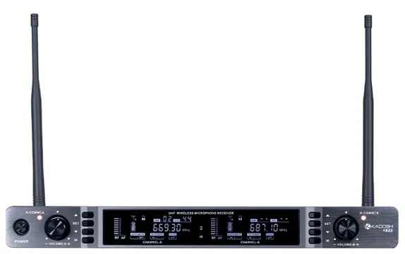 Kadosh Microfone Sem Fio Duplo Kadosh Com Display E Talkback K-622M TB UHF