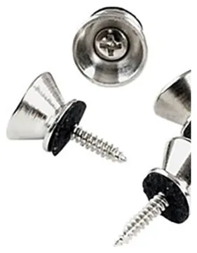 Fire & Stone Metal Strap Button With Felt Pad And Screw