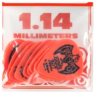 Ernie Ball 9194 Everlast Pick Pack 1,14mm Plektren, rot (12 Stück)