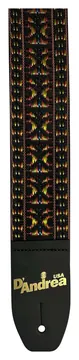 D'Andrea Woven Guitar Strap (1313-2), Orange/Yellow