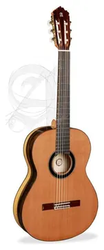 Alhambra 6 EBANO BLANCO GUITARE CLASSIQUE - Table cèdre massif