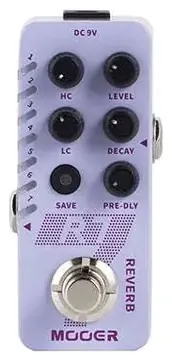 mooer R7 Reverb Micro Fx Pedal with 7 Reverbs