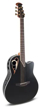 Ovation CDX40-5-G Celebrity Elite Deluxe Deep Cut Roundback Elektro-Akustik-Gitarre, black