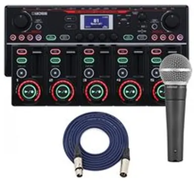 Boss RC-505MKII Loop Station with Shure SM58