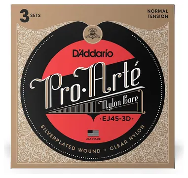 D'Addario EJ45-3D Normal tension Nylon Classical 3 Set Corde x Chitarra Classica