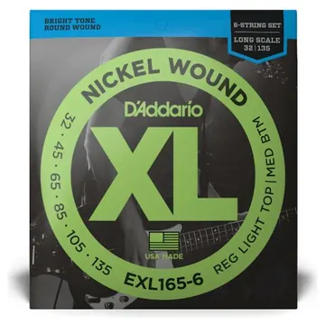 Daddario EXL165-6 E-Bass Saitensatz