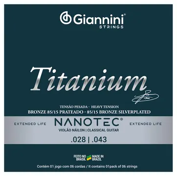 Giannini Encordoamento Giannini Genwta PN - Nylon Nanotec Alta (t)