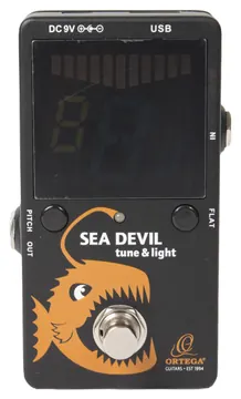 Ortega SEADEVIL Pedal Tuner/USB Light