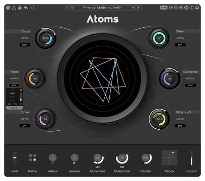 Baby Audio Atoms Physical Modeling Synth Plugin