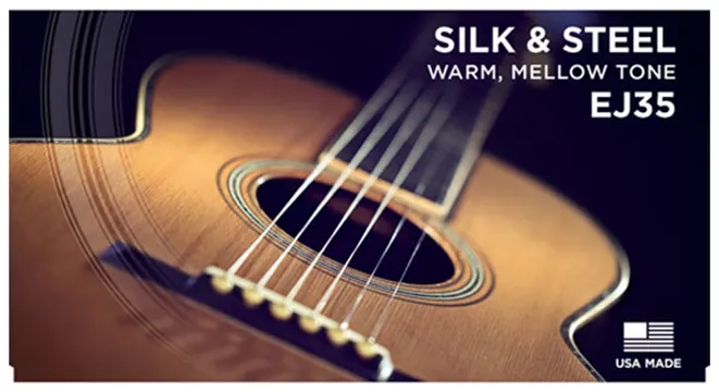 D'Addario EJ35 Silk & Steel 12-String Acoustic Guitar Folk, 11-47