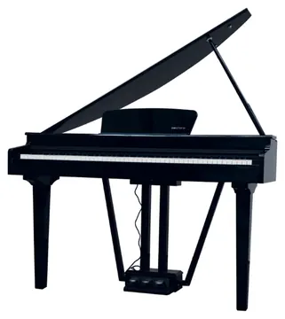 Echord GP10B BLACK Pianoforte Digitale a codino 88T Pesati HAG + Suoni+EFX, Nero