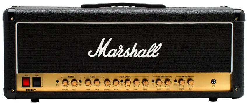 Marshall E-Gitarrentopteil, Vollröhre, 100 Watt, 2-Kanal,MRDSL100HR
