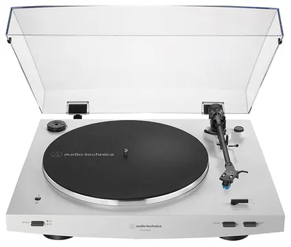 Audio-Technica AT-LP3XBT-WH Giradischi a cinghia automatico + Bluetooth, Bianco