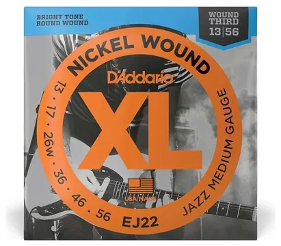 D'Addario EJ22 - XL Electric Jazz Nickel Wound | 013-056