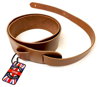 Levin 2" Leather Guitar Strap in Brown (LS-G-L-200-BROWN)