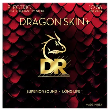 DR Strings DEQ7-10 Qantum Nickel medium 010-056 Saiten für 7-saitige E-Gitarre, beschichtet