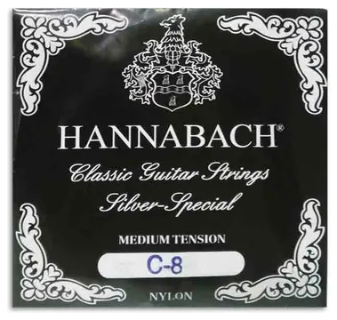 Corda Hannabach 8157ZMT 8ª Dó Nylon para Guitarra Clássica
