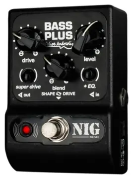 NIG Pedal NIG PBPL Bass Plus Signature Felipe Andrioli de Distorção e Shape p/ Contrabaixo