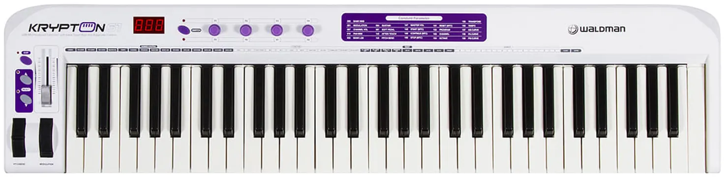 Waldman Controlador Midi Waldman Krypton 61 Usb Keyboard
