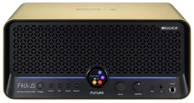 Mooer F40i Li Gold - Combo Portatile Per Chitarra e Basso 2X4" 40 W Gold