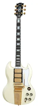 Gibson Les Paul SG Custom 1963 3-pickup W/ Maestro Vos Classic White CS HRC