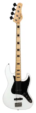 Tagima Contrabaixo Tagima TJB 4 WH C/BK 4 Cordas Classic Series Jazz Bass Passivo Branco C/ Escala Clara e Escudo Preto