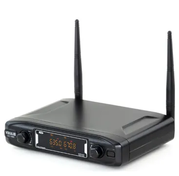 Vokal Microfone Sem Fio Vokal VS148DM UHF Mão Duplo