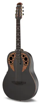 Ovation ADAMAS by Ovation U581T-FM Mid-Depth Roundback USA Elektro-Akustik-Gitarre inkl. Case, black copper