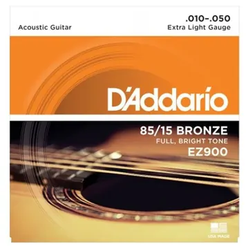D_Addario D'addario EZ900 85/15 Bronze Jeu DE Corde Pour Guitare Folk 10/50