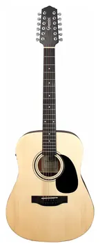 Giannini D12 Dlx EQ - Deluxe 12C Natural Satin (ns) C/ Bag