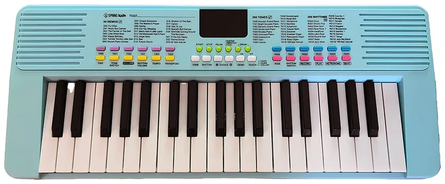 Spring Kids Teclado Infantil Spring Kids TCI37 Azul Portátil 37 Teclas Com Microfone