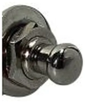 Boston Guitar Strap Locks: Black Chrome Strap Lock system for Guitar and Bass