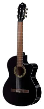 VGS E-Akustik Klassikgitarre Student Schwarz E-Akustik Schwarz