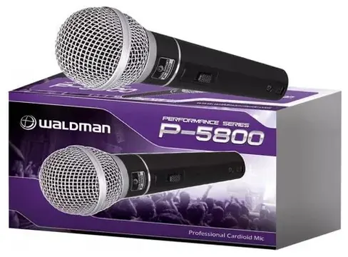 Waldman Microfone Dinâmico Waldman S570 para Estúdio e Shows