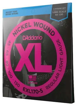 D'Addario EXL170-5 Bass Strings 45-130 5-String Set