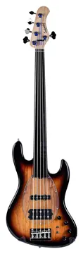Sadowsky MetroLine 21 Vintage M/J Bass 5 String Fretless '59 Burst