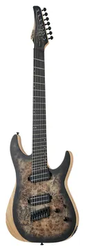 Schecter Reaper-7 Multiscale Satin Charcoal Burst