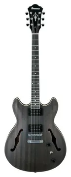 Ibanez As53Tkf Chitarra Semiacustica Transparent Black Flat
