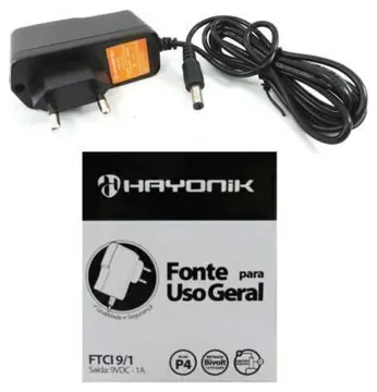 Hayonik Fonte Chaveada para Pedal e Teclado 9v HAYONIK