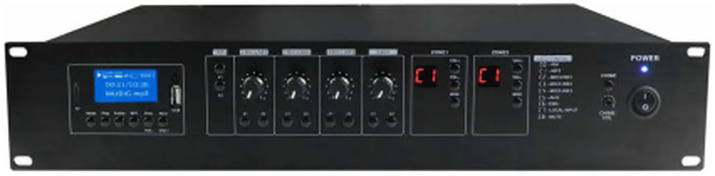 Karma Amplificador Audio 100V 960W FM/USB/MP3 - 2 Zonas